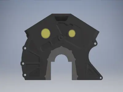 v8 engine block 3D model 3D model