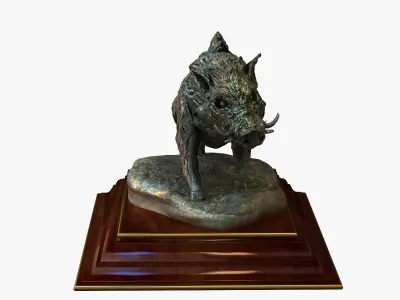 Boar Statue 3D model