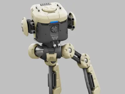 M-200 WALKER  RIGGED - ANIMATED Free 3D model