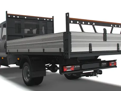 Iveco Daily Crew Cab Tipper 2023 3D model
