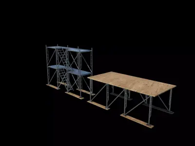 scaffold scaffolding tower 3D model