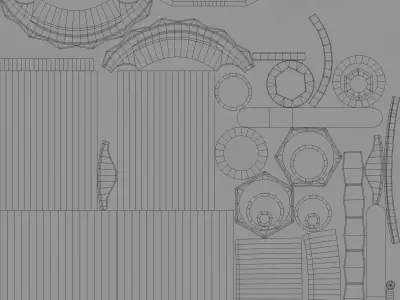 Red Grip Pipe valve 3D model