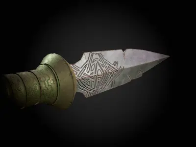 Knife Model Low-poly 3D model shop