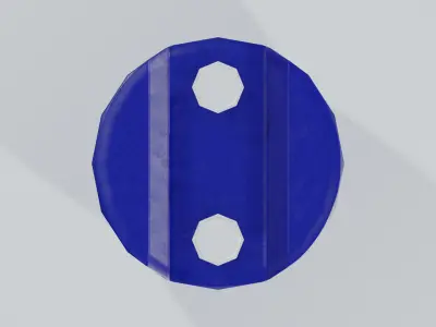 Plastic Tight Head Drum  01 120L Low-poly 3D model