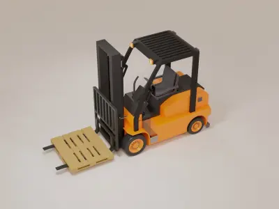 forklift  3D model by MatViz