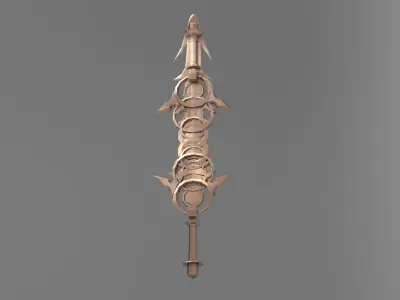 Monster slayer sword claymore stylised 5 3D model
