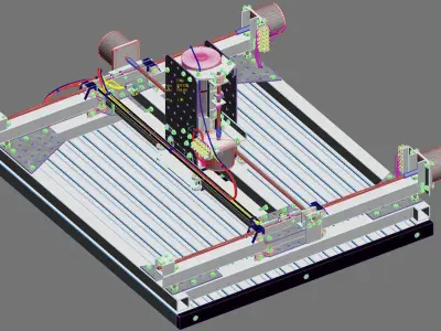 CNC router homebuild 3D model