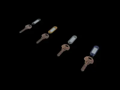 Keys Pack Low-poly 3D model
