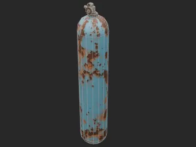 Gas cylinder Low-poly 3D model buy