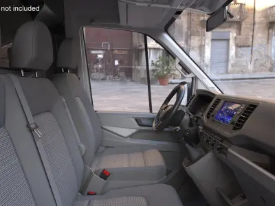  Volkswagen Crafter Van 2024 Silver Metallic Rigged 