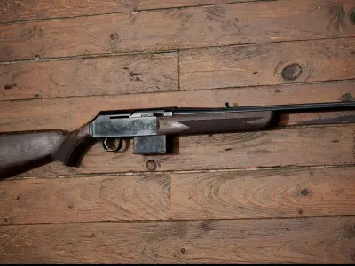Game Ready BAR MK2 Safari Rifle PBR Rigged Low-poly 3D model