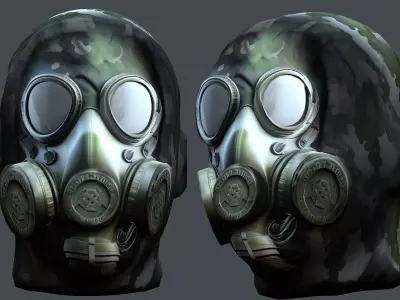 Helmet 3d model military combat Military Low-poly Low-poly  Low-poly 3D model 2