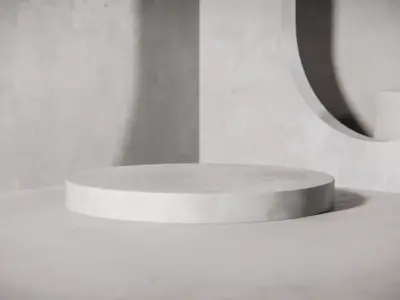 Concrete Minimalism Product Display Podium Low-poly 3D model