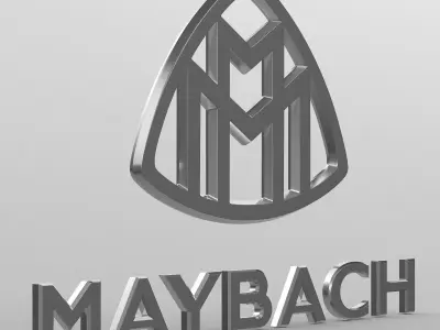 maybach logo 3D model