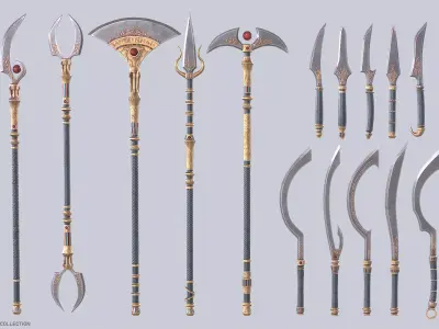 Anubis ultimate weapon collection 3D Model Pack