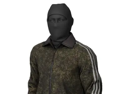 Tactical Sportswear Tracksuit Low-poly 3D model