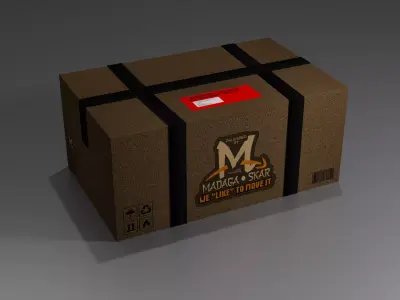 Simply Carton Box Free 3D model