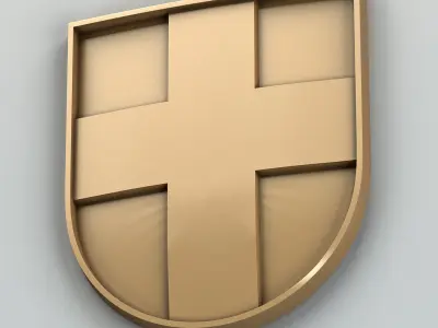 Coat of arms of Volyn region Ukraine Free 3D model