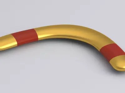 Boomerang gold 3D model