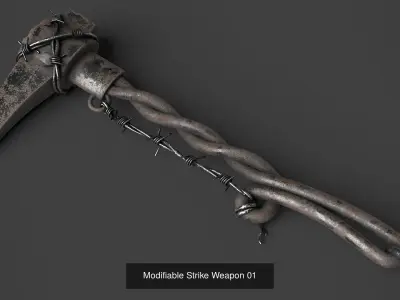 Modifiable Strike Weapons Big Collection 3D Model Pack