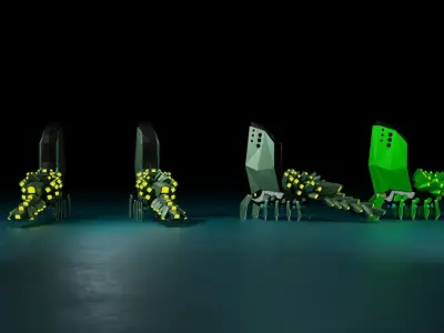 cute robot  Low-poly 3D model purchase