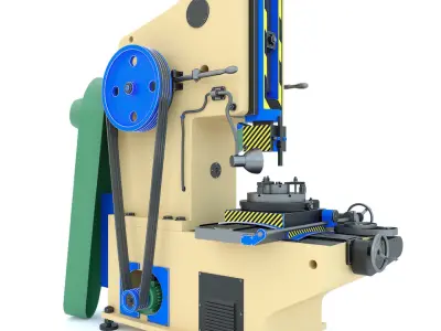 Industrial milling machine tool 7A420 3D model