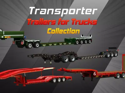 Transport Trailers Collection for Trucks 3D Model Pack