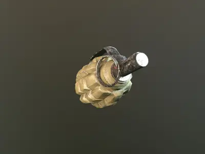 F1 Grenade Low-poly 3D model