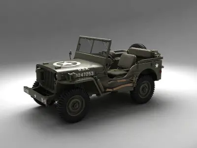 3D Printed Willys Convertible Miniature Car 3D print model get