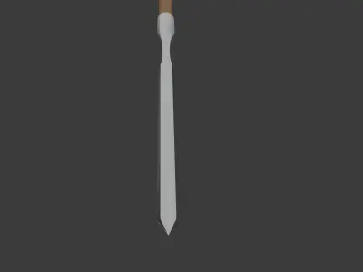 Japanese So Yari Spear  Low poly 3D Model Low-poly 3D model