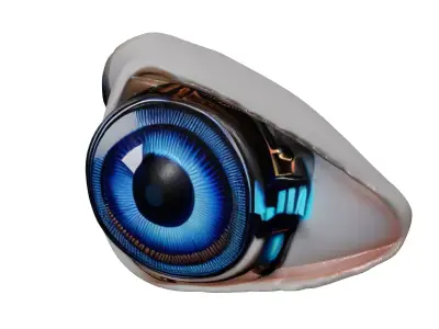 Cybernetic Eye Implant 3D Model 3D model buy