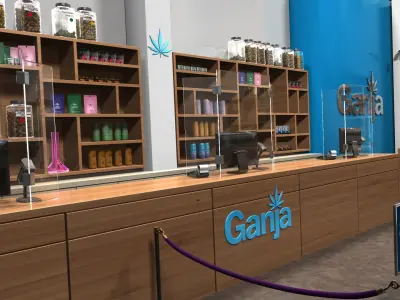 Marijuana dispensary store 3D model