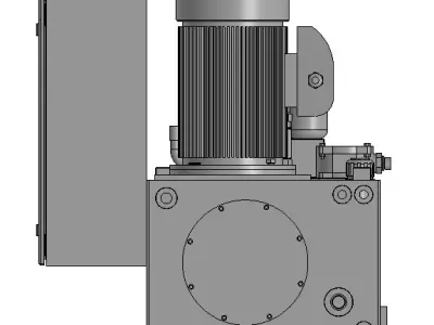 Hydraulic station 40L 3D model