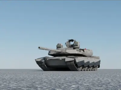 M1E3 AbramsX 3D model