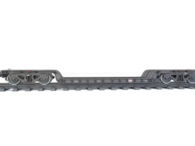 wagon big platform 3D model