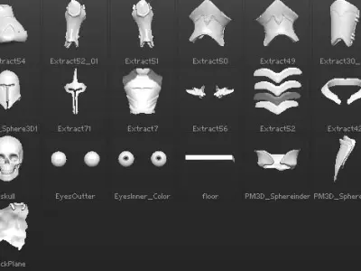 paladin style armor Free 3D model