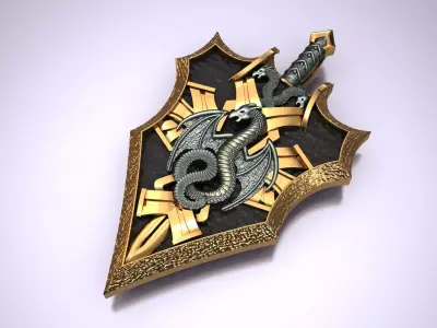 Dragon Pendant jewelry 3D print model 3D print model