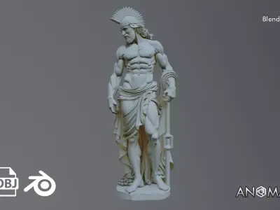 ANCIENT GREEK STATUE 3D model purchase