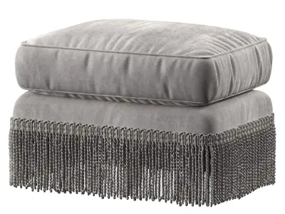 baker furniture yves ottoman 3D model