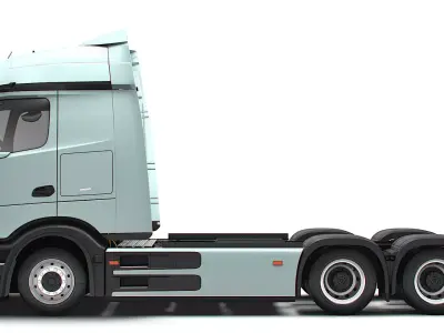 Mercedes Benz eActros Pro600 6x2 Chassis 2026 3D model
