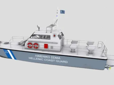 Hellenic Coast Guard - Boat 3D model