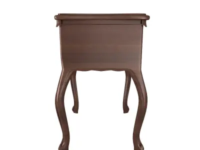 furniture 5 Antique Nightstand 3D model