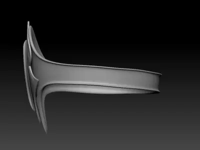 High-poly model armor overlay 3D model