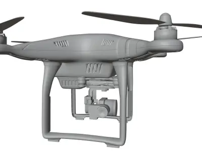 White drone HG2 3D model