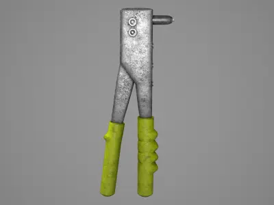 Riveter pliers Low-poly 3D model