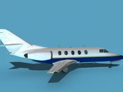 Dassault Falcon 20 V10 3D model