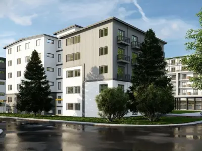 commercial building  Office building 001 3D model