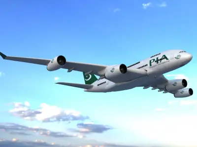 Airbus a380 Low-poly 3D model purchase