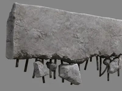 Concrete Debris 08 v2 Low-poly 3D model