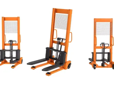  Manual Forklift Hand Pallet Loader 3D model